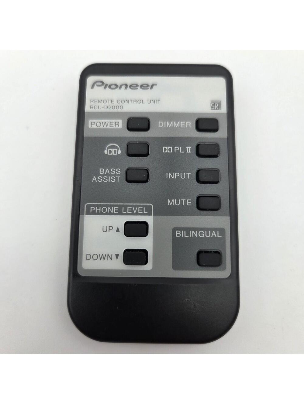 Pioneer RCU-D2000 Remote Control for SE-DIR2000C Wireless Infrared Headphones